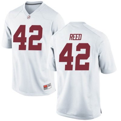 Youth Alabama Crimson Tide #42 Sam Reed White Game NCAA College Football Jersey 2403HGRK3